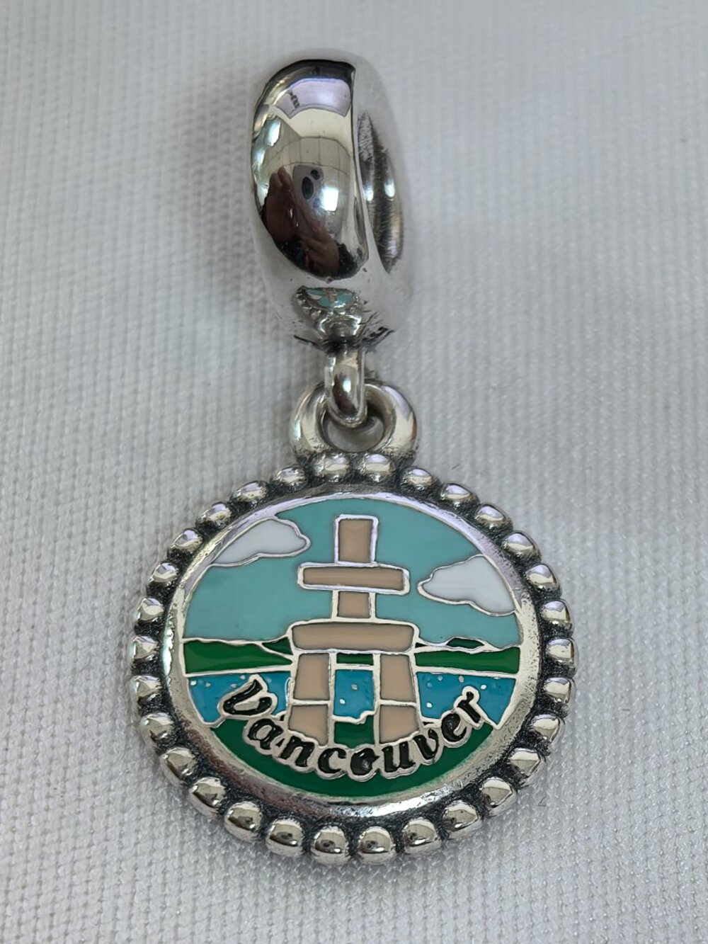 Pandora Vancouver Exclusive Dangle Charm Pendant, S925 Silver Jewelry